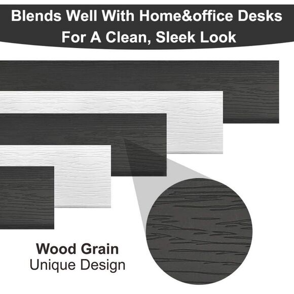 NIB Computer Desk Cable Organizer - (6) - Black - Picture 4 of 9